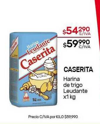Nini Mayorista Caserita Harina De Trigo Leudante x 1kg oferta
