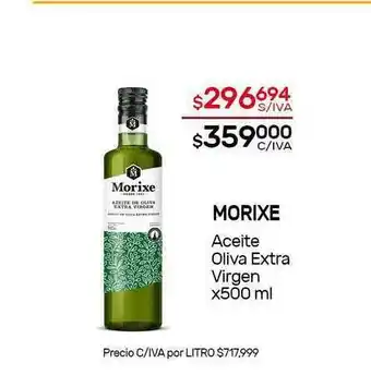 Nini Mayorista Morixe Aceite Oliva Extra Virgen x 500ml oferta