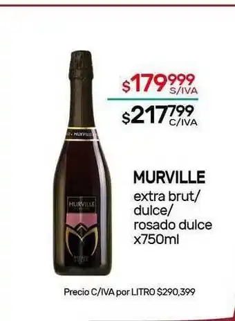 Nini Mayorista Murville Extra Brut- Dulce - Rosado Dulce x 750ml oferta