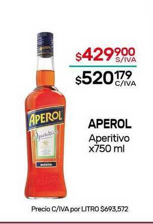 Nini Mayorista Aperol Aperitivo x 750ml oferta