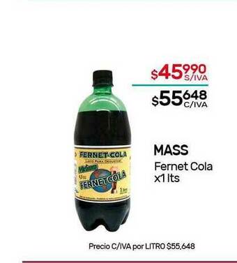 Nini Mayorista Mass Fernet Cola x 1lts oferta