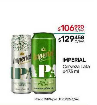 Nini Mayorista Imperial Cerveza Lata x 473ml oferta