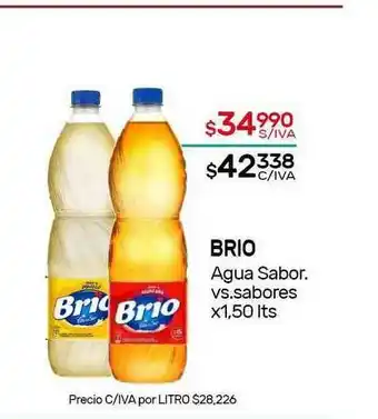 Nini Mayorista Brio Agua Sabor. Vs.Sabores x 1.50lts oferta