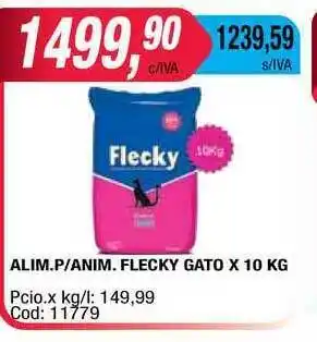 Maxiconsumo Flecky Alim.P-Anim. Gato x 10kg oferta