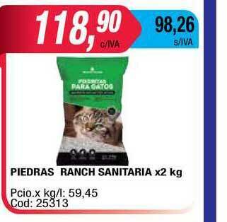 Maxiconsumo Piedras Ranch Sanitaria x 2kg oferta