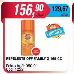 Maxiconsumo Off Family Repelente x 165cc oferta