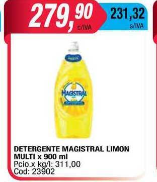Maxiconsumo Magistral Detergente Limon Multi x 900ml oferta