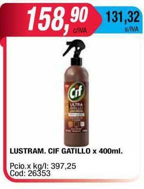 Maxiconsumo Cif Lustram. Gatillo x 400ml oferta