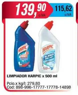 Maxiconsumo Harpic Limpiador x 500ml oferta