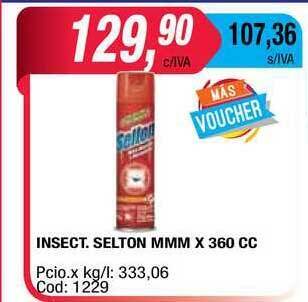 Maxiconsumo Insect. Selton MMM x 360cc oferta