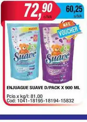 Maxiconsumo Suave Enjuague D-Pack x 900ml oferta
