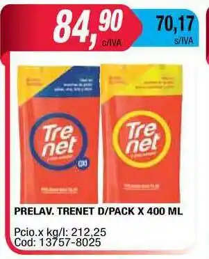 Maxiconsumo Trenet Prelav. D-Pack x 400ml oferta