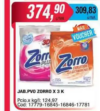 Maxiconsumo Zorro Jab.PVO x 3k oferta