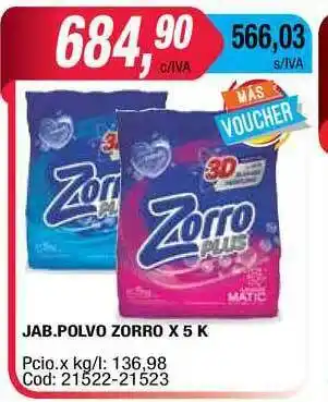 Maxiconsumo Zorro Jab.Polvo x 5k oferta