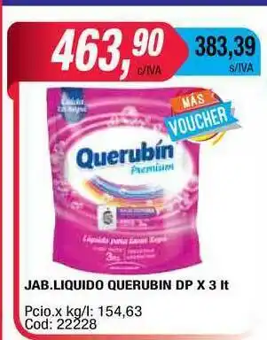Maxiconsumo Querubin Jab.Liquido DP x 3lt oferta