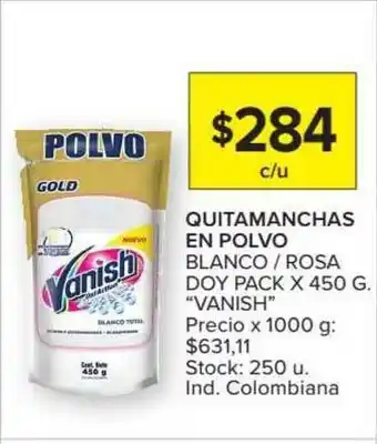 Carrefour Market Vanish Quitamanchas En Polvo Blanco - Rosa Doy Pack x 450g oferta