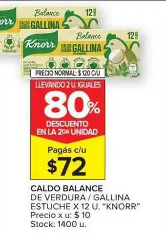 Carrefour Market Knorr Caldo Balance De Verdura - Gallina Estuche x 12u oferta