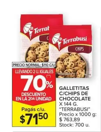 Carrefour Market Terrabusi Galletitas C-Chips De Chocolate x 144g oferta