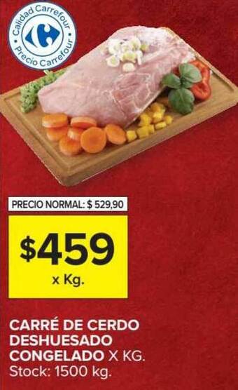 Carrefour Market Carré De Cerdo Deshuesado Congelado oferta