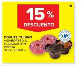 Carrefour Market Donuts- Tulipas 15% Descuento oferta
