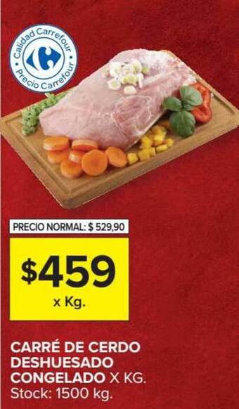 Carrefour Carré De Cerdo Deshuesado Congelado oferta