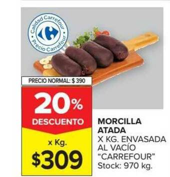 Carrefour Morcilla Atada oferta