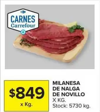 Carrefour Milanesa De Nalga De Novillo oferta