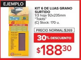 Carrefour Kit 6 De Lijas Grano Surtido 1-3 Hoja oferta