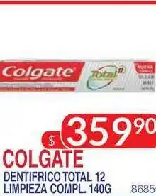 Masivos Colgate Dentifrico Total 12 Limpieza Compl. 140g oferta
