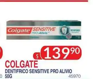 Masivos Colgate Dentifrico Sensitive Pro Alivio White 50g oferta