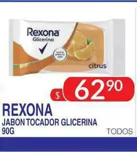 Masivos Rexona Jabon Tocador Glicerina 90g oferta
