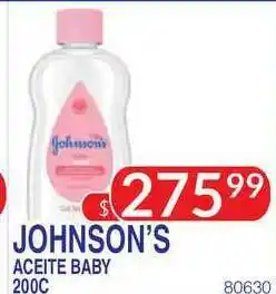 Masivos Johnson's Aceite Baby 200c oferta
