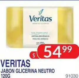 Masivos Veritas Jabon Glicerina Neutro 120g oferta