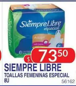Masivos Siempre Libre Toallas Femeninas Especial 8u oferta
