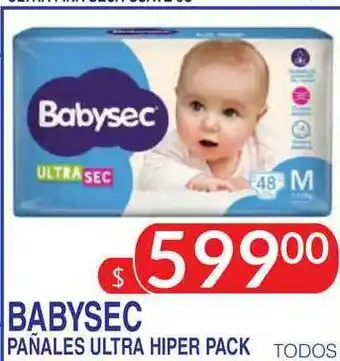 Masivos Babysec Pañales Ultra Hiper Pack oferta