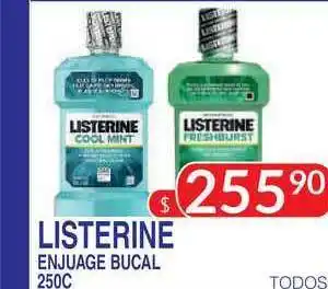 Masivos Listerine Enjuage Bucal 250cc oferta