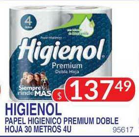 Masivos Higienol Papel Higienico Premium Doble Hoja oferta