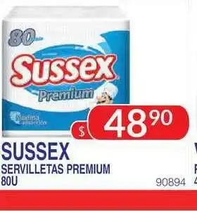 Masivos Sussex Servilletas Premium 80u oferta