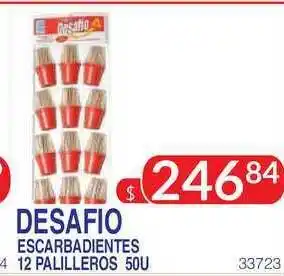 Masivos Desafio Escarbadientes 12 Palilleros 50u oferta