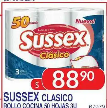 Masivos Sussex Clasico Rollo Cocina 50 Hojas oferta