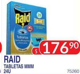Masivos Raid Tabletas Mmm 24u oferta