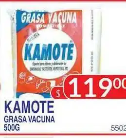 Masivos Kamote Grasa Vacuna 500g oferta