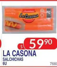 Masivos La Casona Salchichas 6u oferta
