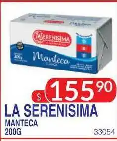 Masivos La Serenisima Manteca 200g oferta