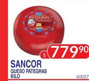 Masivos Sancor Queso Pategras oferta