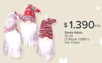 Carrefour Santa fabric 12 cm oferta