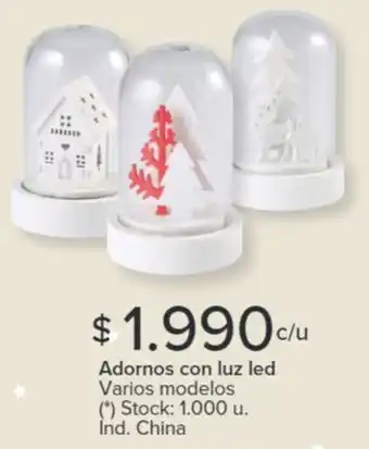 Carrefour Adornos con luz led Varios modelos oferta