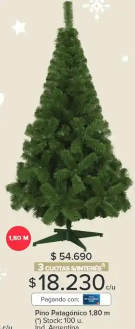 Carrefour Pino Patagónico 1,80 m oferta