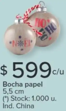 Carrefour Bocha papel 5,5 cm oferta