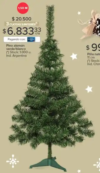 Carrefour Pino alemán verde/blanco oferta